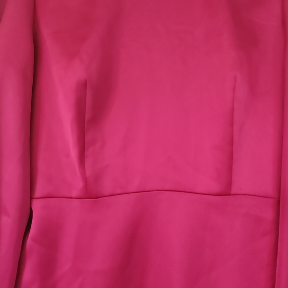 BNWT Vero Moda US M Pink Fushia Long Sleeve Backless Party Mini Dress Coktail - Picture 11 of 16